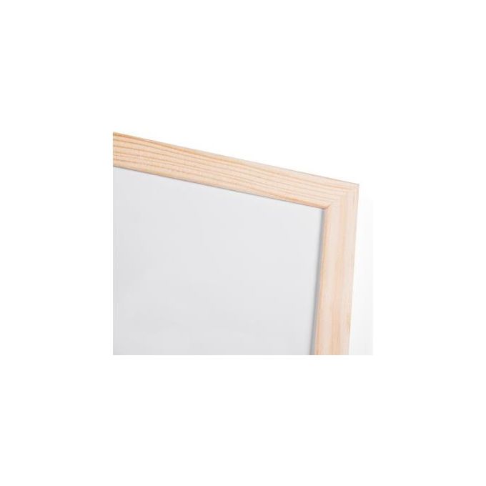 Bi-Office Lavagna Budget Bianca Laccata con Cornice in Legno 90x60cm