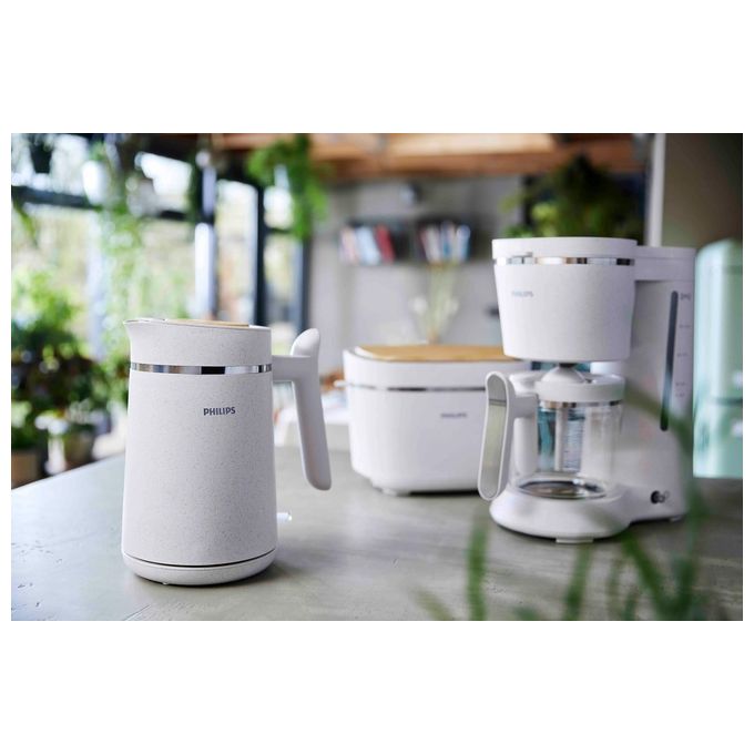 Philips HD9365-10 Eco Conscious Edition Serie 5000 Bollitore Elettrico 1,7 L 2200 W Filtro Anticalcare Base 360° colore Bianco