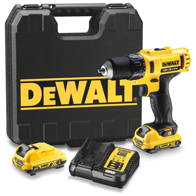 DeWALT DCD710D2, Trapano con impugnatura a pistola, Perforamento, Avvitamento, Nero, Giallo, 1 cm, 2 cm, 1 cm