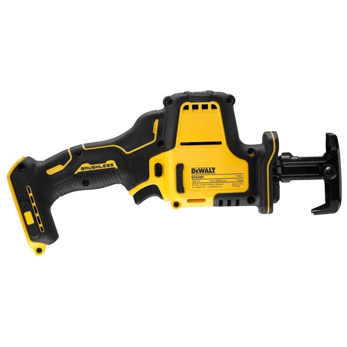 DEWALT DCS369N-XJ Seghetto alternativo subcompatto 18V XR senza spazzole autonomia prolungata cambio lama rapido LED colore Nero