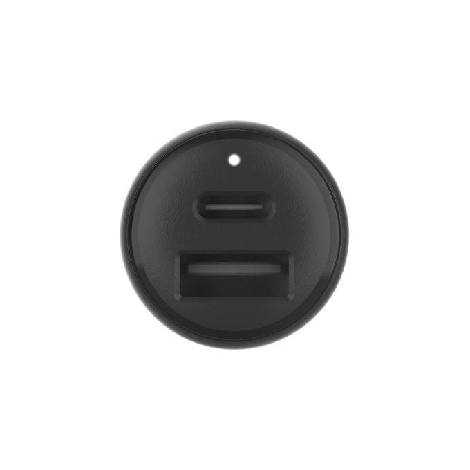 Belkin CCB005 BoostCharge Doppio Caricabatteria da Auto 42 W con USB-C 30 W PPS e USB-A 12 W colore Nero