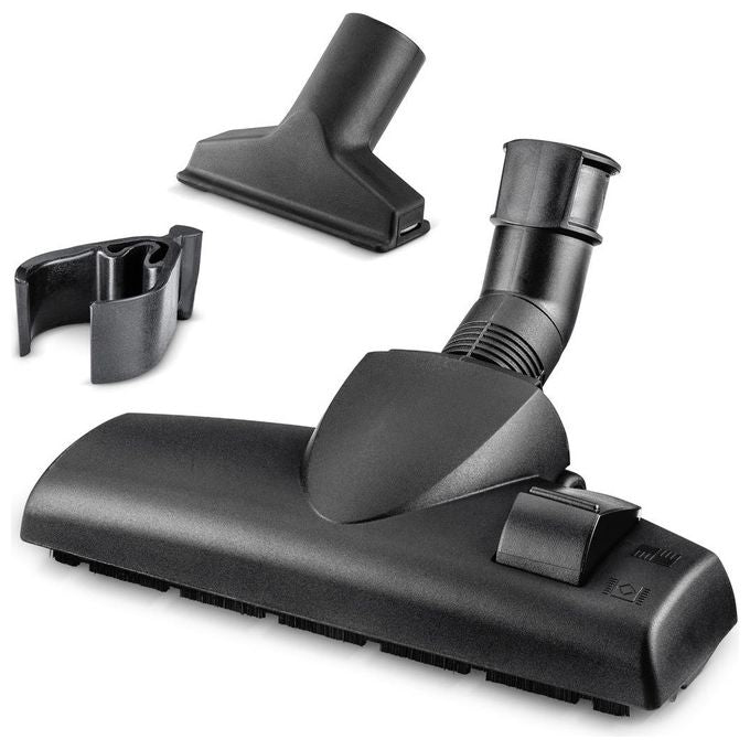 KÄRCHER 2.863-356.0 Set Accessori per Aspirapolvere per Pavimenti duri Tappeti e Tappezzeria con Bocchetta Selettiva e Clip di Fissaggio colore Nero