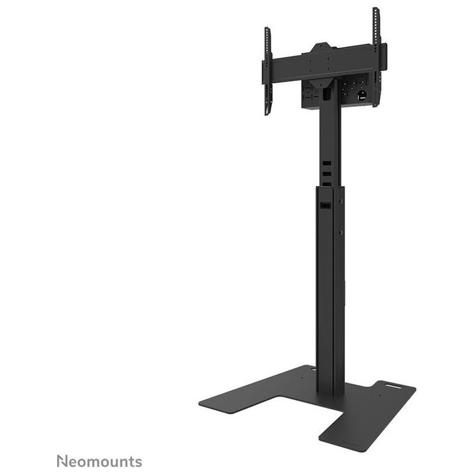 Neomounts FL45S-825BL1 Supporto da pavimento per TV 37-75'' Regolabile in Altezza 104-157 cm con Gestione Cavi e Piastra di Sicurezza colore Nero