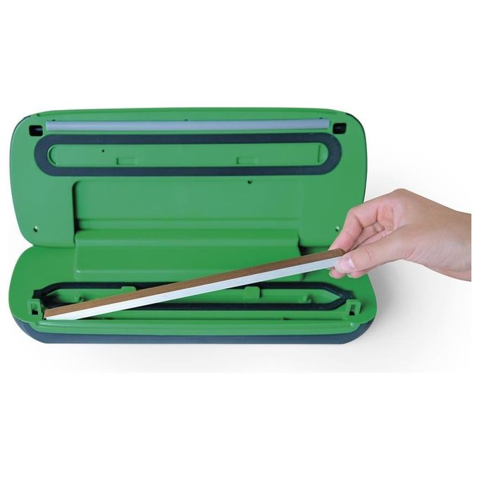 Macom VAC4000 Forever Fresh Macchina Sottovuoto Cordless Barra Sigillante 28 cm Autonomia 50 cicli USB colore Nero Verde