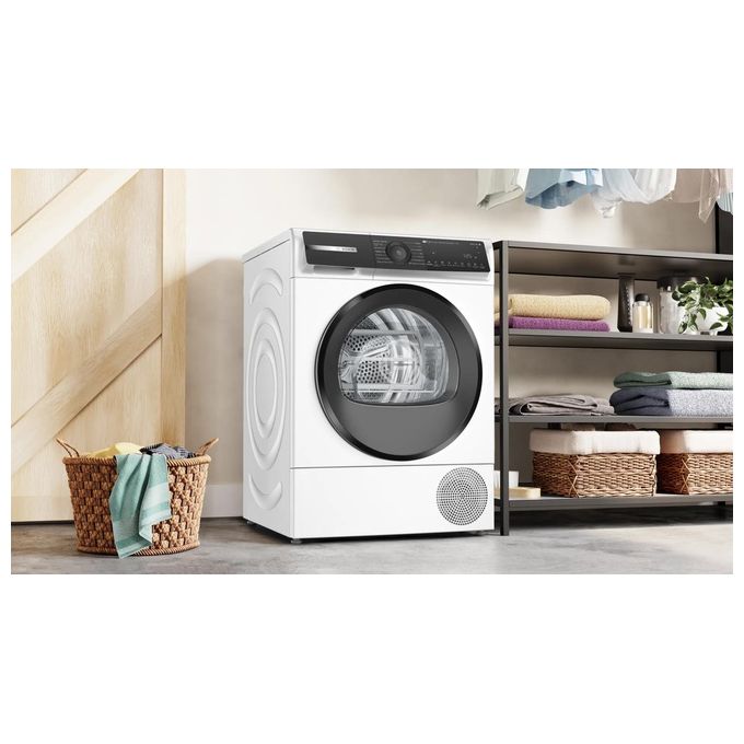 Bosch WQH245A0IT Serie 6 Asciugatrice Pompa di Calore 9 Kg Classe A SmartDry Home Connect AutoDry (84x60x60 cm) colore Bianco