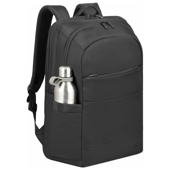 Rivacase 8267 BLACK Zaino City Backpack per Notebook 17.3'' Idrorepellente 2 Scomparti colore Nero