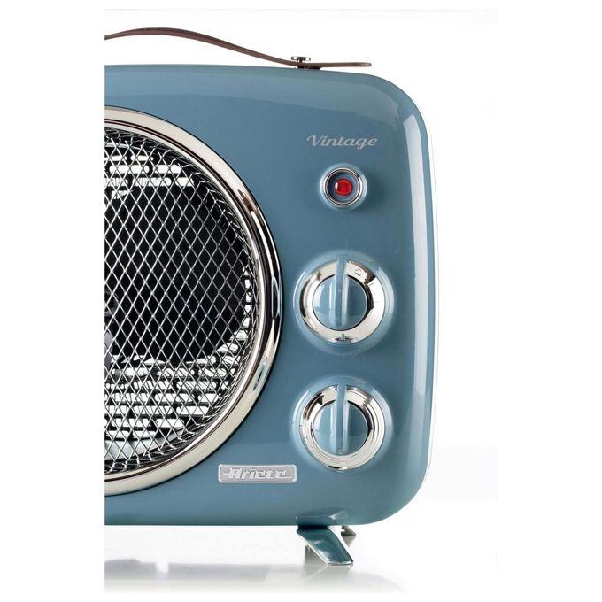 Ariete 0808-05 Vintage Termoventilatore Freddo e Caldo 2000 W 2 Velocita' Termostato Regolabile colore Celeste