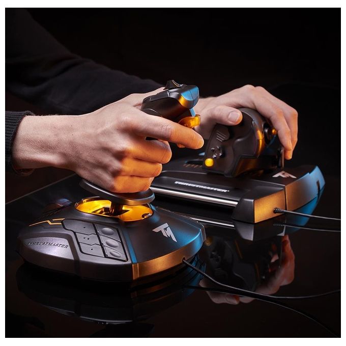 Joystick T-16000M FCS Flight Pack + Manetta TWCS per PC