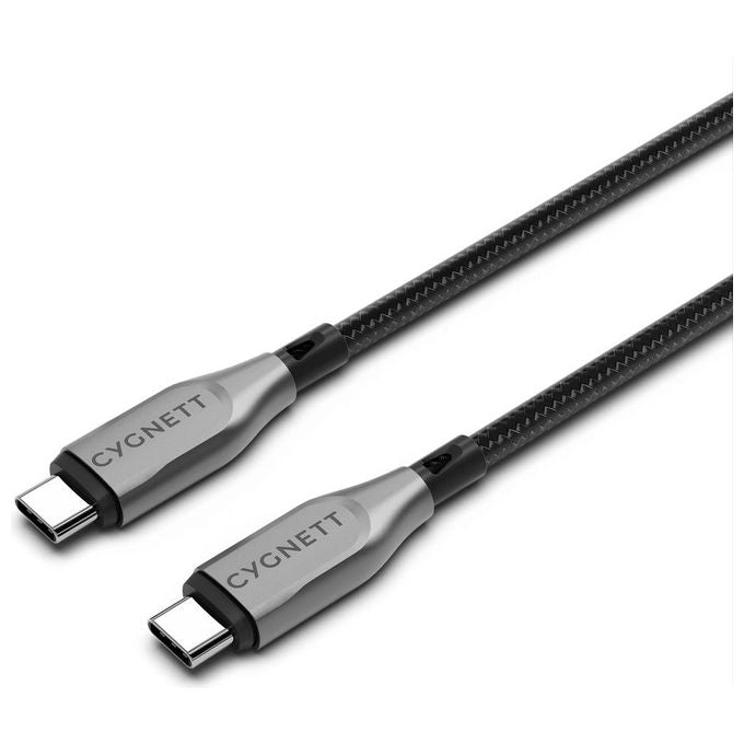 Cygnett CY4678PCTYC Cavo USB C a USB C 3 m Ricarica Rapida 100 W 480 Mbps colore Nero Argento
