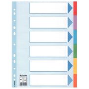 Esselte Cf20 Intercalar Carton 6 Tcolors A4