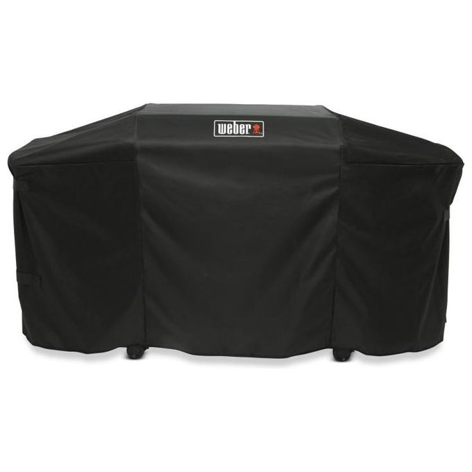 Weber 3400110 Slate Custodia Premium Piastra 76 cm PET Riciclato Protezione UV colore Nero