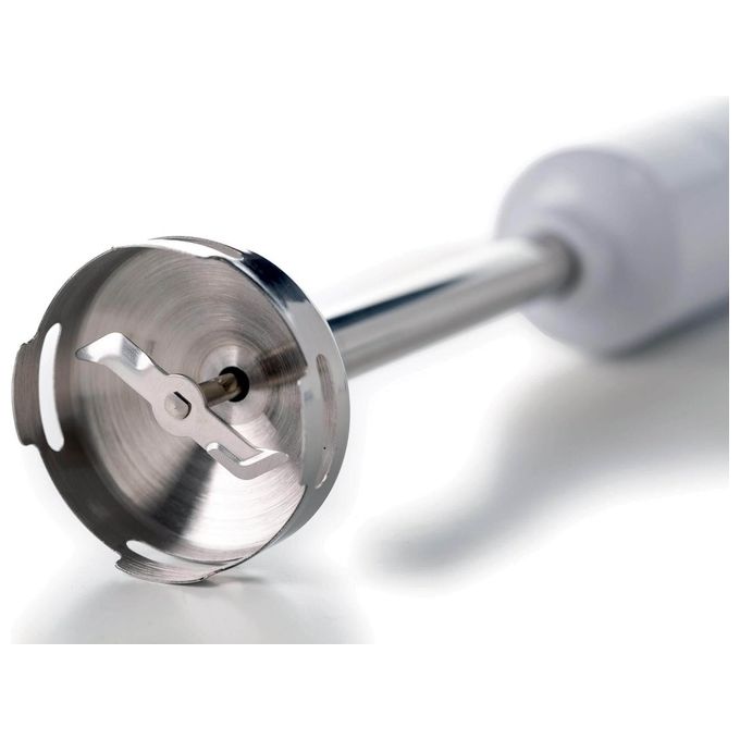 Ariete 601 Hand Blender Breakfast Frullatore ad Immersione 700W 2 Velocita' Lama in Acciaio Inox Gamba Removibile Bicchiere Trasparente Bianco