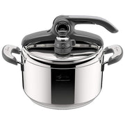 Lagostina 012019010705 Novia LagoEasy'UP Pentola a Pressione 5 litri Acciaio Inossidabile Diametro 22 cm Adatta Induzione con 6 Sistemi Sicurezza Apertura con Una Sola Mano colore Acciaio