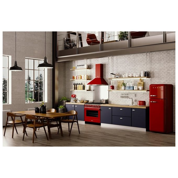 Smeg TSF01RDEU Estetica 50's Style Tostapane 2 Fette 6 Livelli di Doratura Rosso