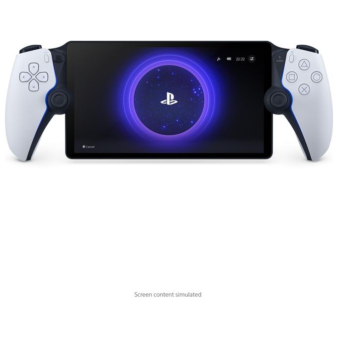 Sony 1000041537 PlayStation Portal Remote Player Accessorio PS5 Schermo LCD 8'' 1080p 60fps Wi-Fi DualSense colore Bianco