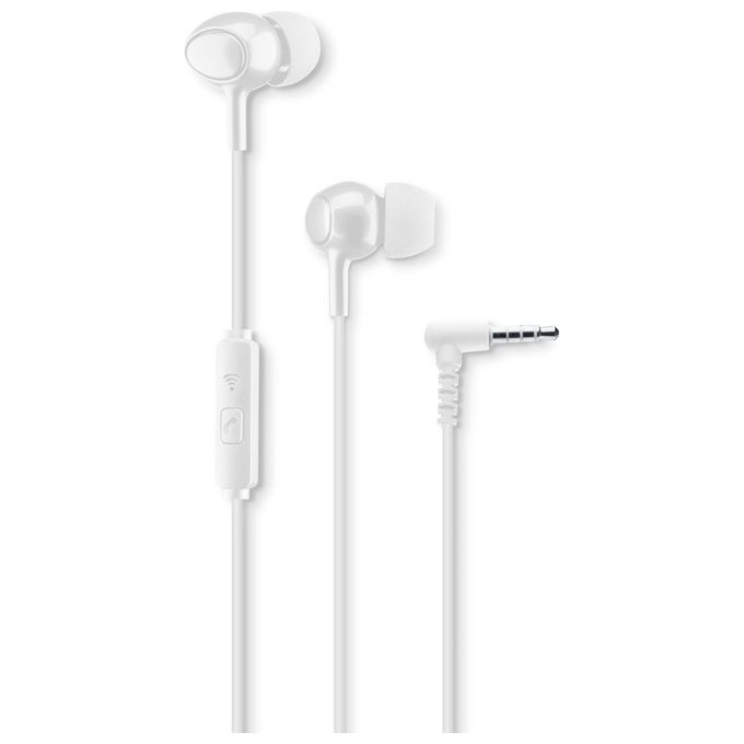 Cellular Line Voice In-Ear Auricolare con Microfono Jack 3,5mm Bianco