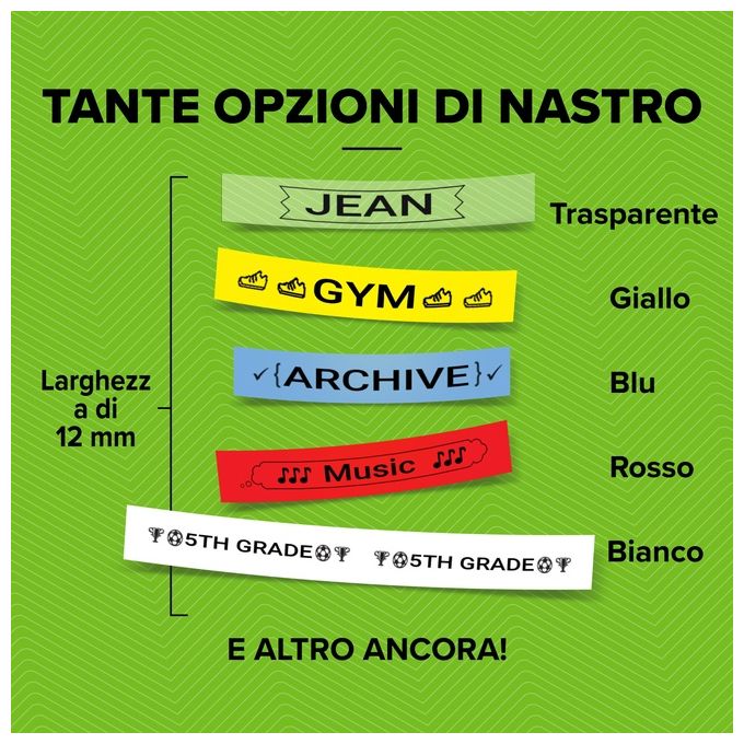 Dymo Nastro Letratag 12mmx4m Rosso