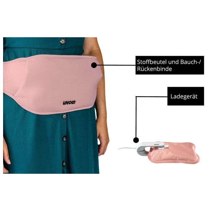 Unold 86014 Warmi Termoforo Elettrico 380W riscaldamento 10 min spegnimento automatico colore Rosa