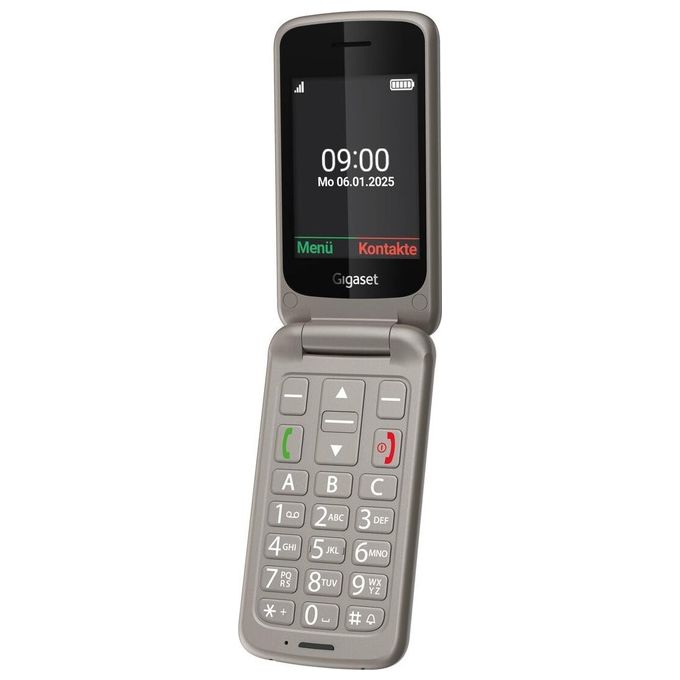 Gigaset, Telefono Cellulare per Anziani GL595, Clamshell, Bianco