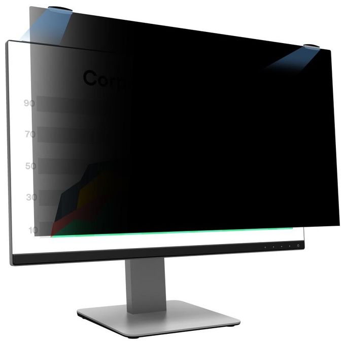 3M 7100259456 Filtro Privacy per Monitor a Schermo Pieno con Attacco Magnetico COMPLY 21.5'' 16:9 Filtro per la privacy senza bordi con protezione antiriflesso riduzione luce blu e angolo di visione 60° colore Nero