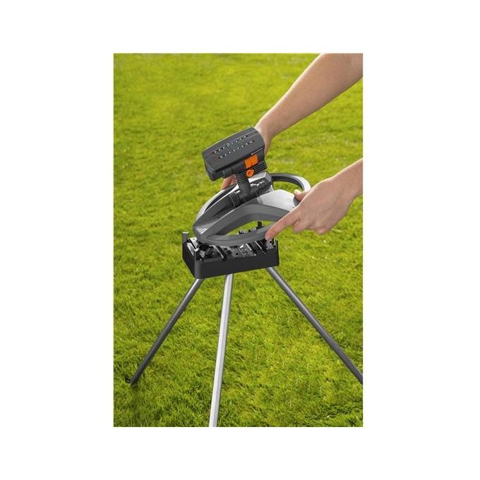 GARDENA 18735-20 Treppiede per Irrigatore Altezza 50 cm con Picchetti in Metallo colore Argento-Nero