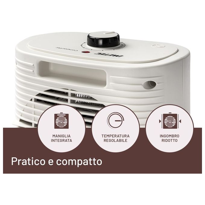 Imetec 4032 Compact Air Termoventilatore 2000W termostato regolabile funzione antigelo colore Bianco