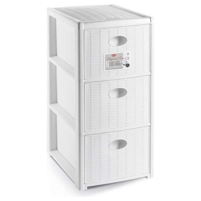 Stefanplast Cassettiera P.3 Elegance Bianco 30x40x60cm
