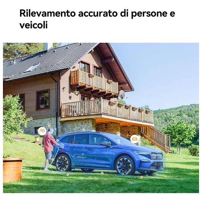 Imou IPC-S7XP-10M0WED Cruiser Dual Telecamera IP PTZ Esterno 10MP Doppio Obiettivo Wi-Fi 6 Visione Notturna IP66 colore Bianco