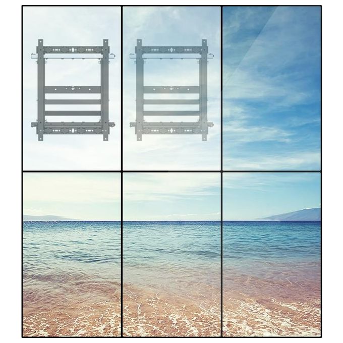 Equip 650325 Supporto da Parete per TV 19'' - 55'' 50 Kg VESA 600x400 mm Rotazione 180° Inclinazione 0-10° colore Nero