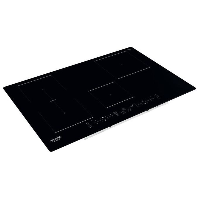 Hotpoint HB 0577B NE Piano cottura induzione 77 cm 4 zone Combi Duo Active Cook controlli touch colore Nero