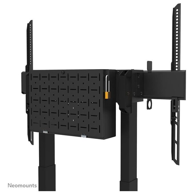 Neomounts W127366252 FL55-875BL1 Carrello TV Motorizzato per Display 55-100 Pollici VESA 100x100-800x600 Altezza Regolabile con Telecomando Ruote Bloccabili Fino a 110 Kg colore Nero