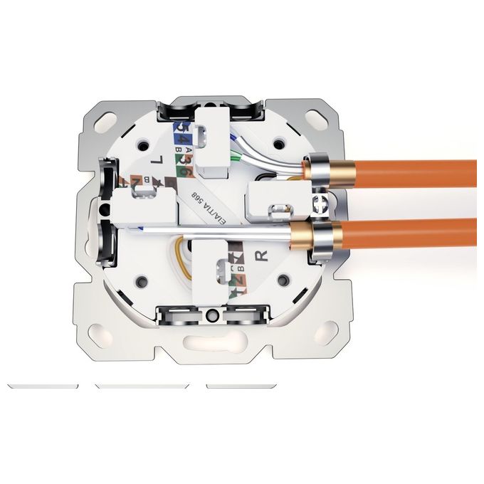 Digitus Presa di Rete Cat 6a EaCompatibile con Vari Design Schermata a Incasso