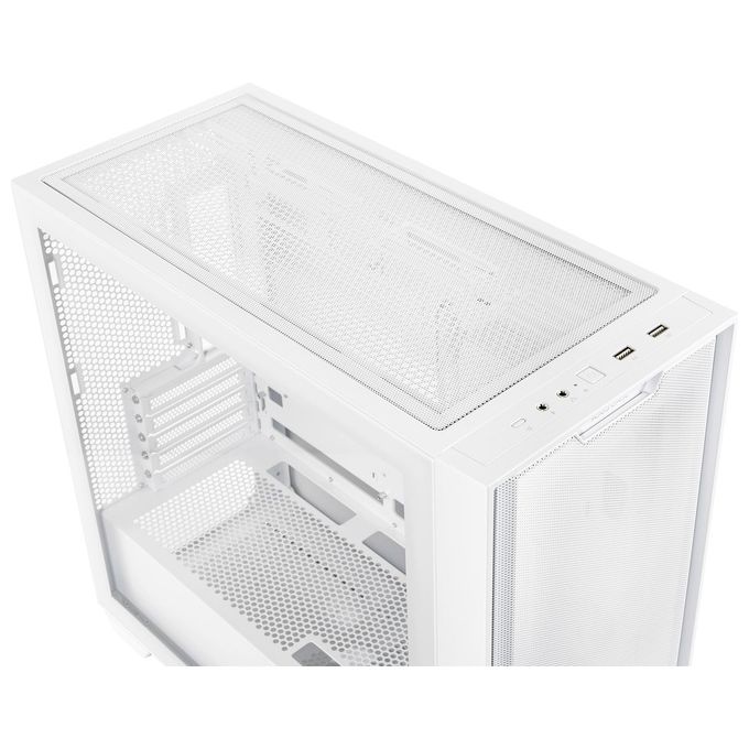 Asus A21 PC Case Mini Tower mATX Mini-ITX Vetro Temperato Radiatori 360 mm GPU 38 cm 5 Slot USB 3.2 colore Bianco