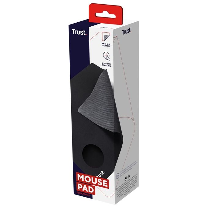 Trust Tappetino per Mouse M 250x210x3mm Nero