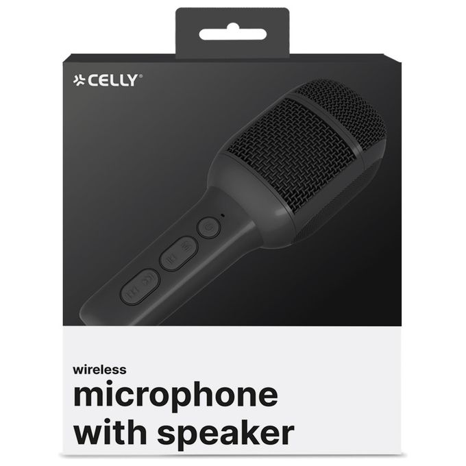 Celly Microfono Wireless con Speaker Integrato Bianco