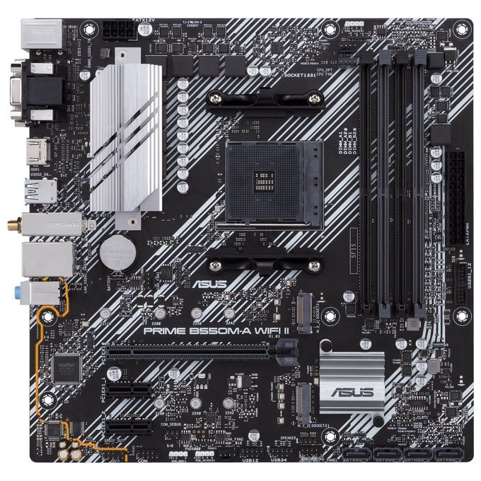ASUS 90MB19X0-M0EAY0 PRIME Scheda madre B550 Socket AM4 DDR4 Wi-Fi 6 Bluetooth 5.2 colore Multicolore