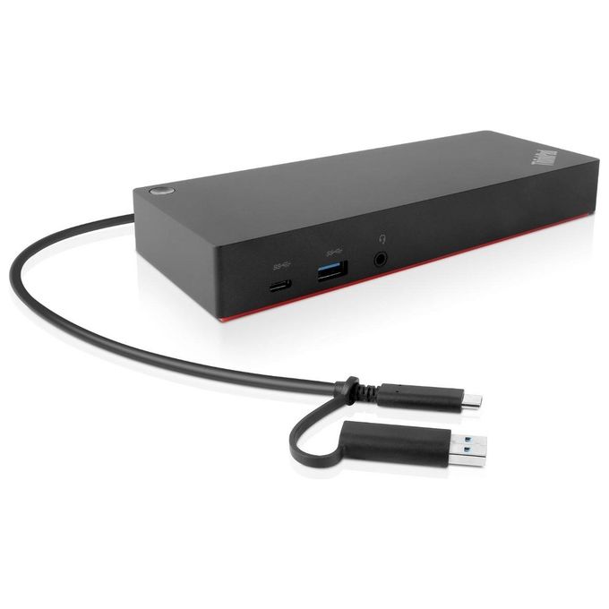 Lenovo Replicatore di Porte e Docking Station per Notebook Nero