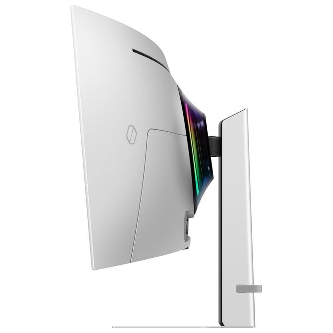 Samsung G93SD Odyssey OLED G9 Monitor Gaming Curvo 49'' 5120x1440 Dual QHD 240Hz 0,03ms FreeSync Premium Pro colore Argento