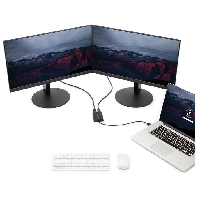 Startech USB32DP24K60 Adattatore Usb a Due Displayport 4k 60Hz Usb 3.0 5Gbps