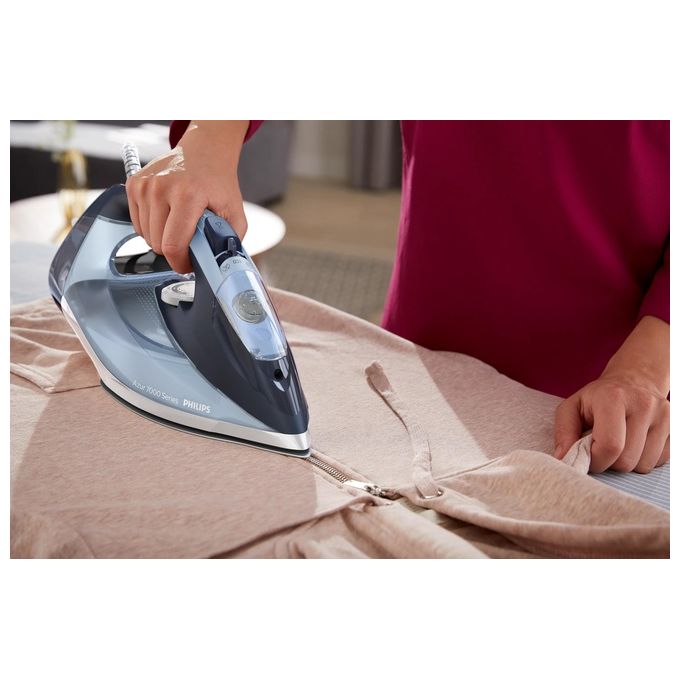 Philips DST7020-20 Azur Serie 7000 Ferro da Stiro a Vapore 2800W Vapore Continuo 50g-min Colpo Vapore 250g Piastra SteamGlide Plus colore Blu
