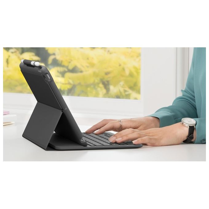 Custodia con tastiera Logitech Slim Folio iPad (7a generazione) Book Cover with Keyboard