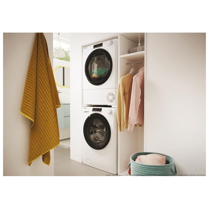 Candy CRO4H7A2TBE-S Smart Pro Asciugatrice Pompa di Calore Slim 7 Kg Classe E Wi-Fi Bluetooth 14 Programmi (85x60x48 cm) colore Bianco