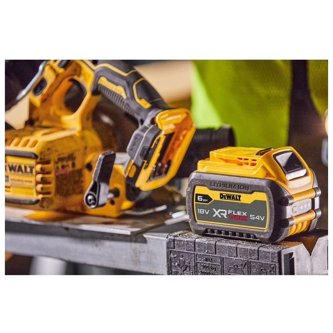 DEWALT DCS573NT-XJ Sega Circolare a Batteria 18V Brushless Diametro Lama 190 mm Profondita' di Taglio 67 mm Inclinazione 57° Luce LED Freno Elettronico colore Giallo-Nero