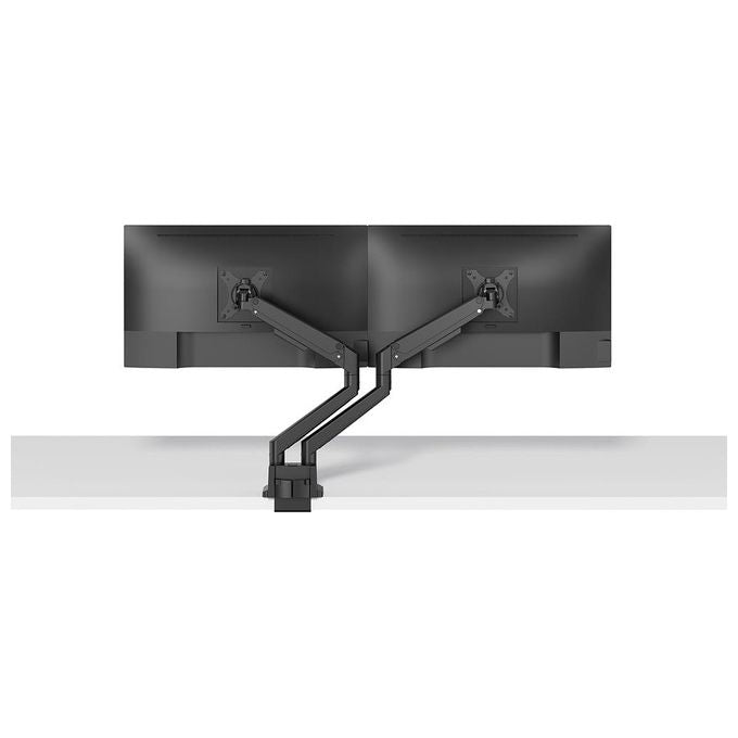 Neomounts DS70-250BL2 NEXT Slim Braccio per Monitor 2 Schermi Fino a 32'' Regolazione Molla a Gas 180° Stop colore Nero