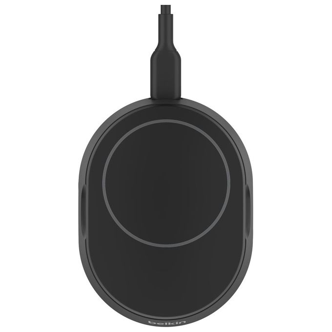 Belkin WIA008BTBK Supporto di Ricarica Wireless Qi2 15W Convertibile con Cavo USB-C 1,5 m colore Nero