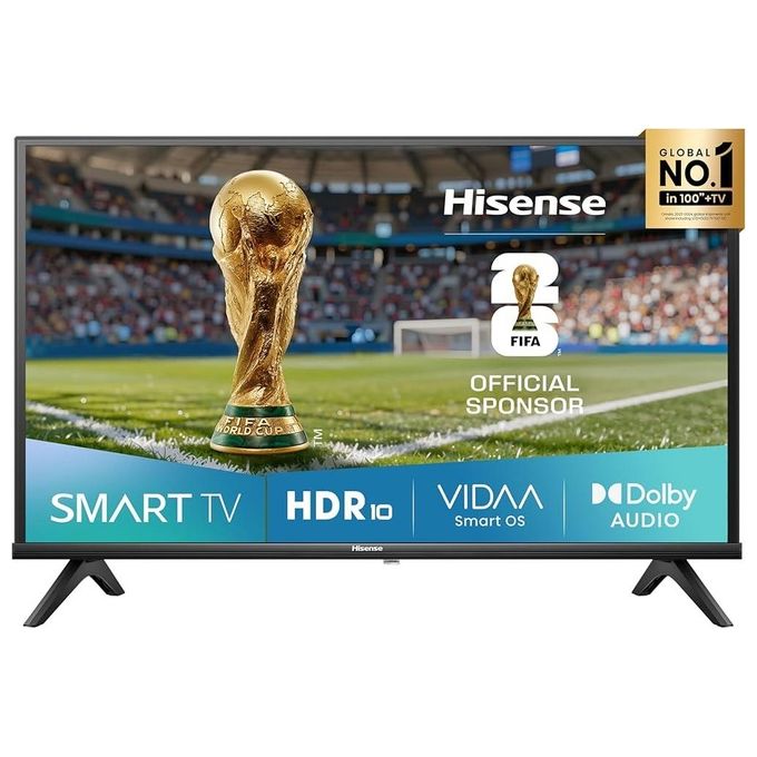 Hisense 32E41QT E4 Series Smart TV 32'' HD DLED VIDAA HDR10 Dolby Audio DTS Virtual:X Wi-Fi colore Nero