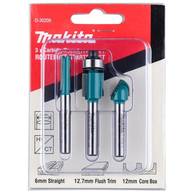 Makita D-30209 Set di Frese 3Stk