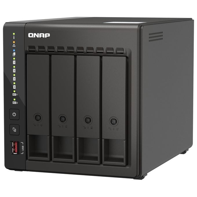 Qnap TS-453E-8G NAS Tower 4 Bay Intel Celeron J6412 8 GB DDR4 2x 2.5GbE 2x HDMI colore Nero