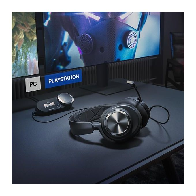 SteelSeries 61520 Arctis Nova Pro Wireless Cuffia Gaming Over-Ear Wireless Bluetooth 5.0 ANC Doppia Batteria Microfono ClearCast Gen 2 colore Nero