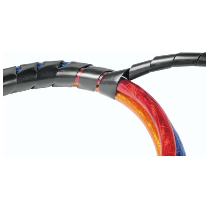 Hama Passacavi Tubo Flessibile a Spirale Nero
